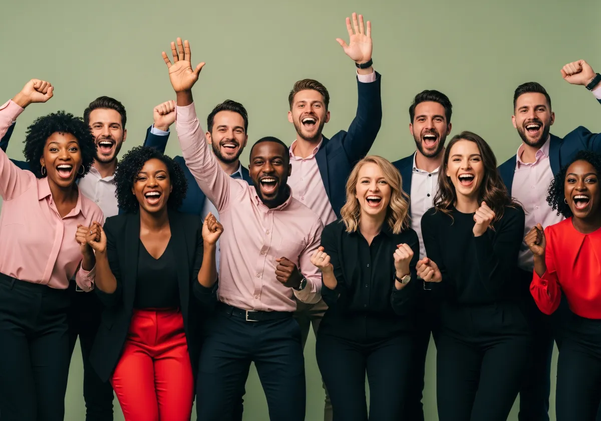 Portrait d’une équipe variée de jeunes experts en crowdfunding en discussion dans des bureaux modernes